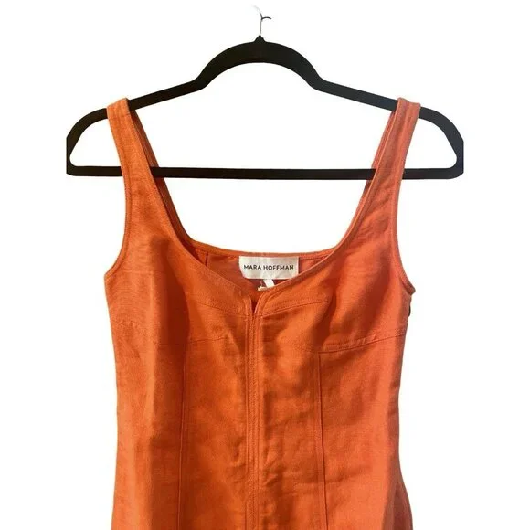 Mara Hoffman Anita Orange Mini Dress - Picture 10 of 13